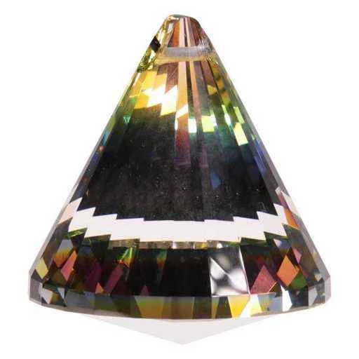 Cristallo Arcobaleno Cono Qualità Aaa -- 4,2x5.3 Cm