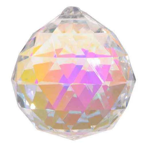 Cristallo Arcobaleno Sfera Qualità Aaa Grande -- 4 Cm /2