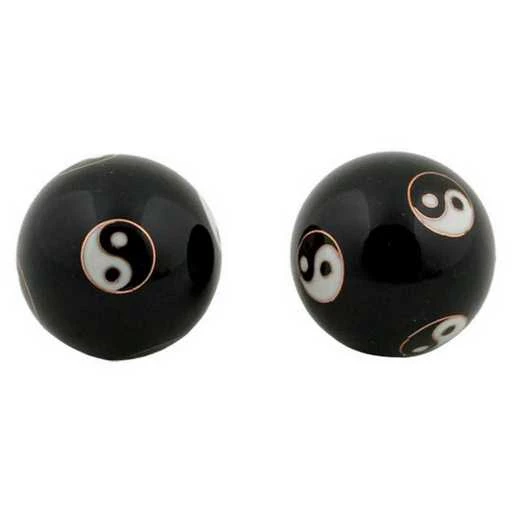 Sfere Qi Gong Yin Yang Nero -- 4 Cm
