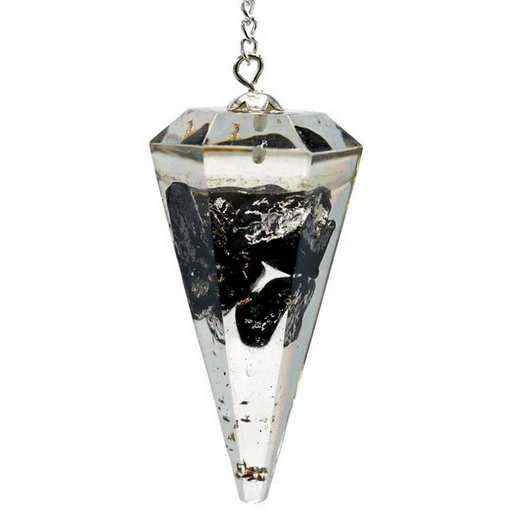 Orgone Pendolo Shungite Sfaccettato Appuntito -- 11 G; 4 Cm