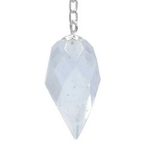Pendolo A Goccia In Cristallo Rocca -- 12 G; 3 Cm