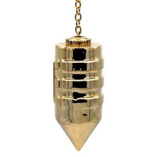 Pendolo Atlantis In Ottone Dorato -- 46 G; 4 Cm