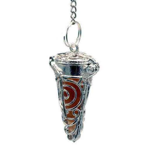 Pendolo Choku Rei Con 7 Pietre Dei Chakra -- 3,5x1.7 Cm