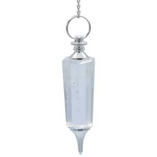 Pendolo In Cristallo Rocca Sfacc, Metallo -- 20 G; 6 Cm