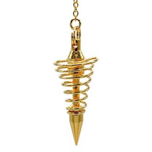Pendolo In Ottone Dorato -- 12 G; 4 Cm