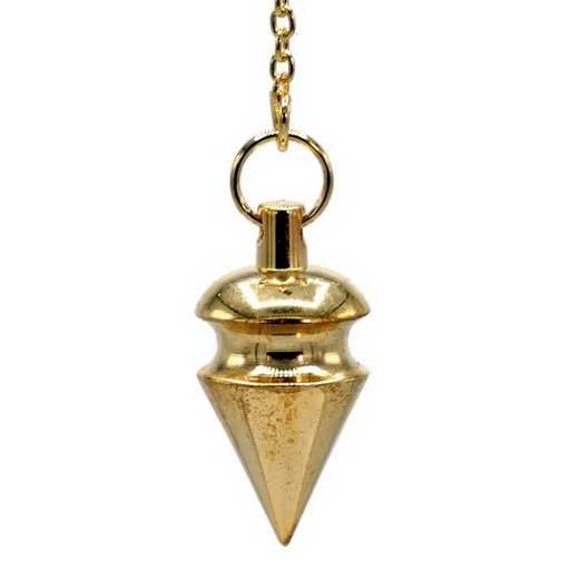 Pendolo In Ottone Dorato -- 14 G; 3 Cm