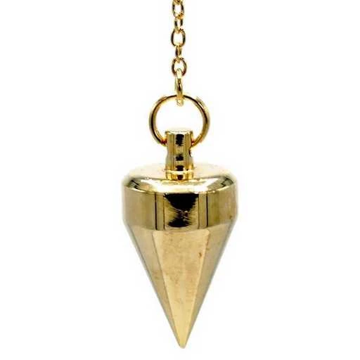 Pendolo In Ottone Dorato -- 18 G; 3 Cm