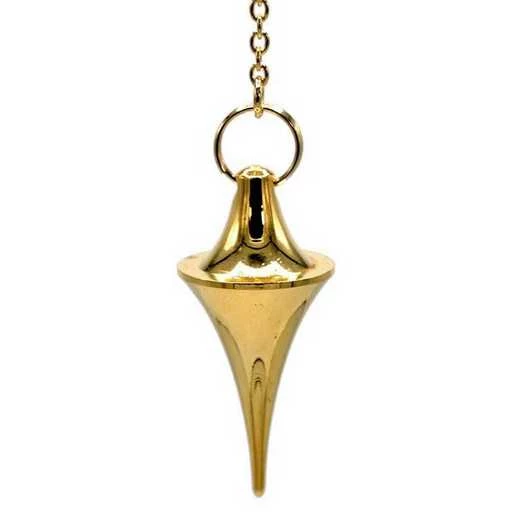 Pendolo In Ottone Placcato Oro -- 20 G; 4 Cm