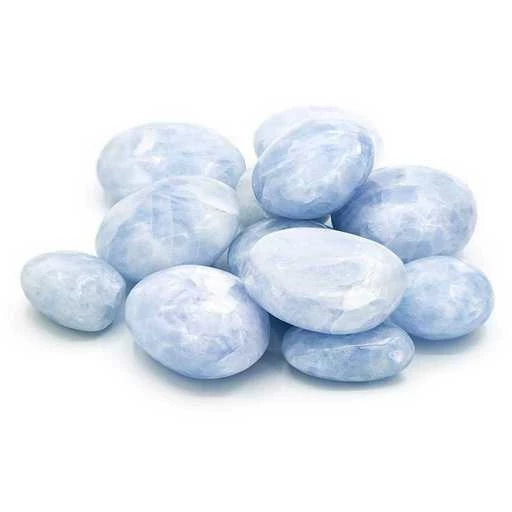 Calcite Blu grande burattata  ±170 gr