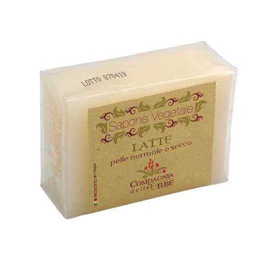 Sapone vegetale latte -- 100GR