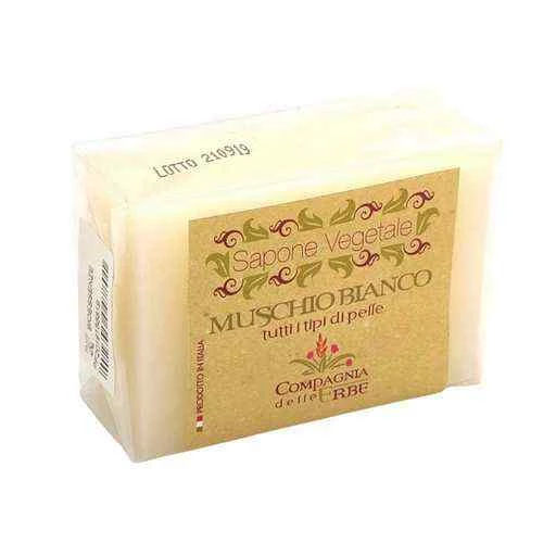 Sapone vegetale muschio bianco -- 100GR