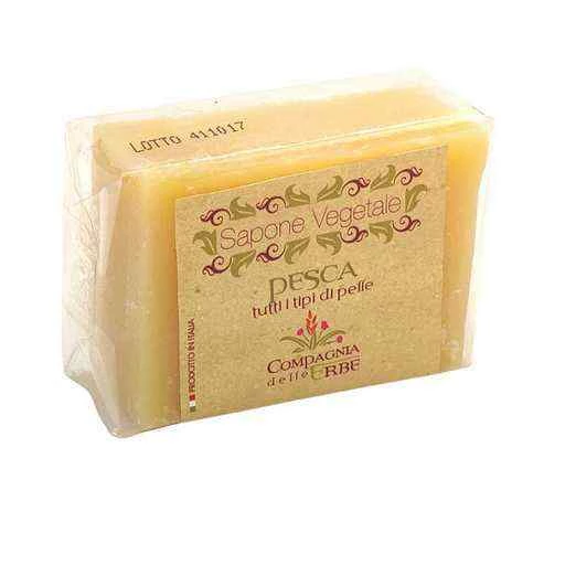 Sapone vegetale pesca -- 100GR