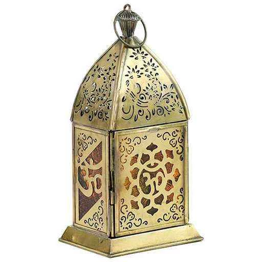 Illuminazione Lanterna Orientale Loto Om -- 7.5x10x20 cm