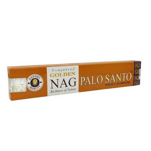 Incenso Vijayshree Golden Nag Palo Santo -- 1 confezione da 15gr