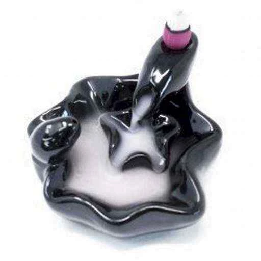 Incensiera in ceramica con riflusso backflow -- Large Pools to Pools -- 9x5x6 cm