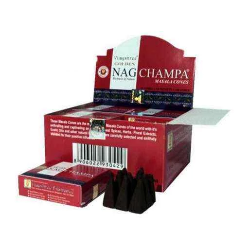 Coni di incenso Golden Nag Champa -- 20 g