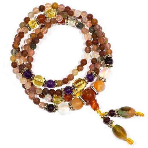 Mala Agata mix elastico -- 0.5 cm