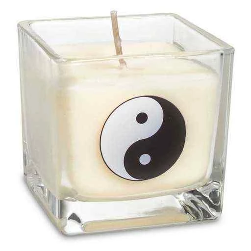 Candela profumata in cera di colza Yin Yang -- 6x6x6 cm