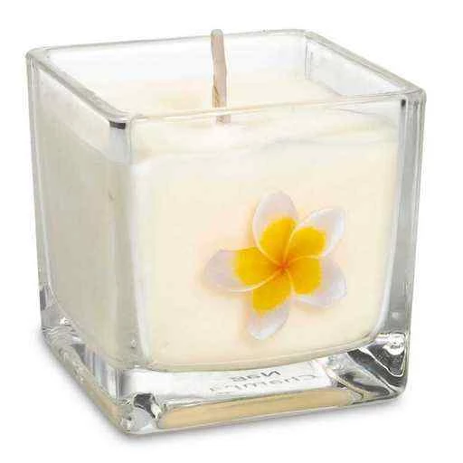 Candela profumata in cera di colza Nag Champa -- 6x6x6 cm