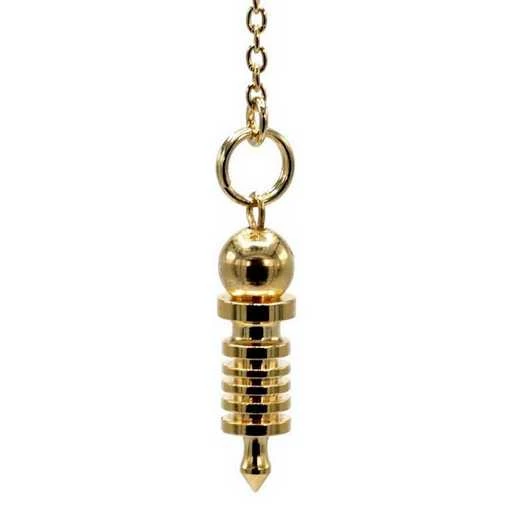 Mini pendolo in ottone dorato -- 4 g; 2.5 cm