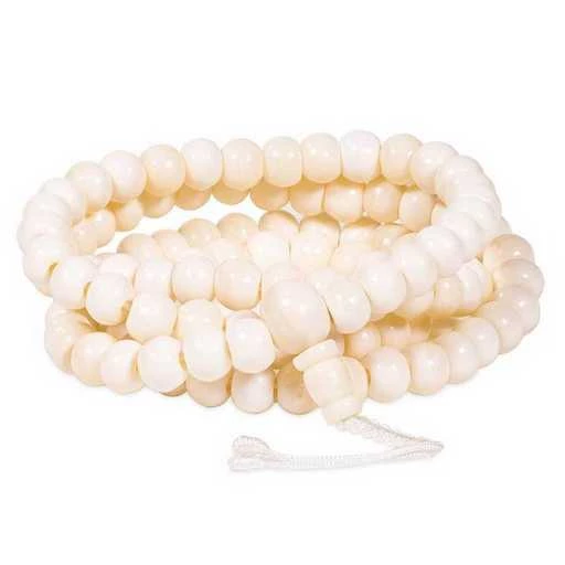 Mala in osso naturale 108 grani -- 0.8 cm