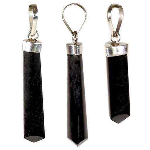 Pendente in Tormalina argento 925 -- 2.5-3.5 cm