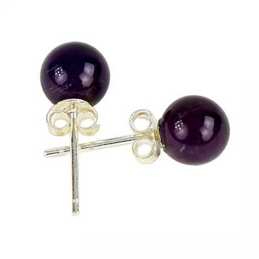 Orecchini Ametista argento 925 -- 0.6 cm