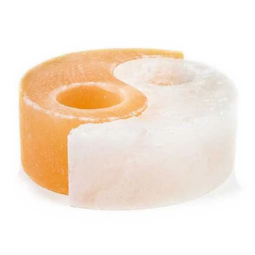 Portalumino in cristalli di sale a yin yang -- 1600-1800g