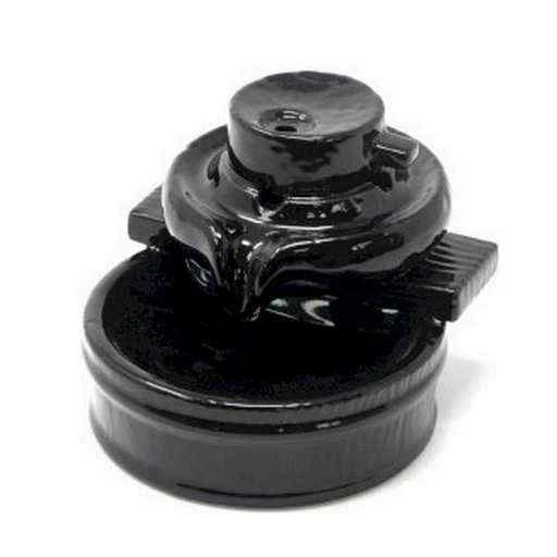 Incensiera in ceramica flusso inverso backflow -- Zen flow -- 10x11x9 cm