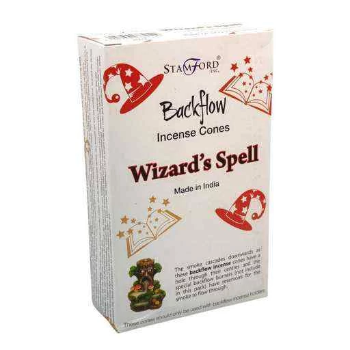 Coni Di Incenso indiano Stamford a flusso inverso backflow -- Wizards spell -- Confezione 12 coni