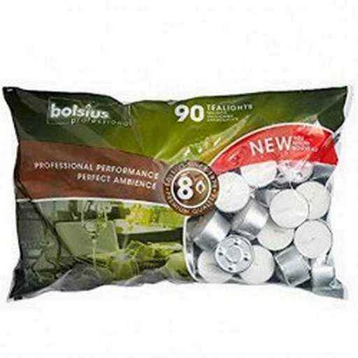 Candela bianca per bruciaessenze Professional 8 ore -- 90 pezzi