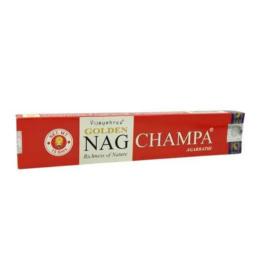 Incenso Vijayshree Golden Nag Champa --  1 confezione 15 g