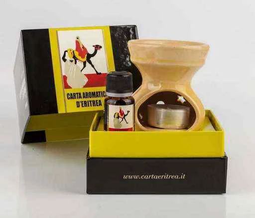 Confezione regalo d'Eritrea essenza 10ml + bruciatore ceramica