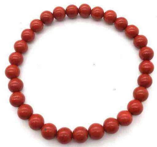 Bracciale Diaspro Rosso perle 6mm