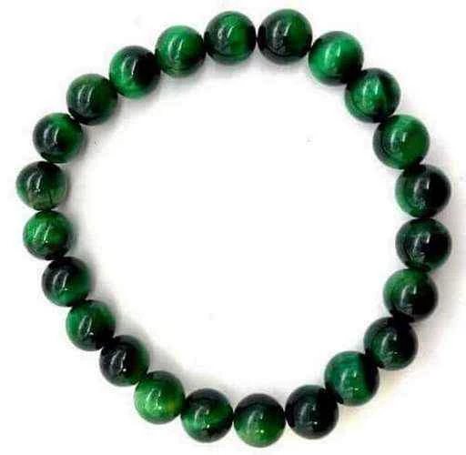 Bracciale Occhio di Tigre Verde perle 8mm