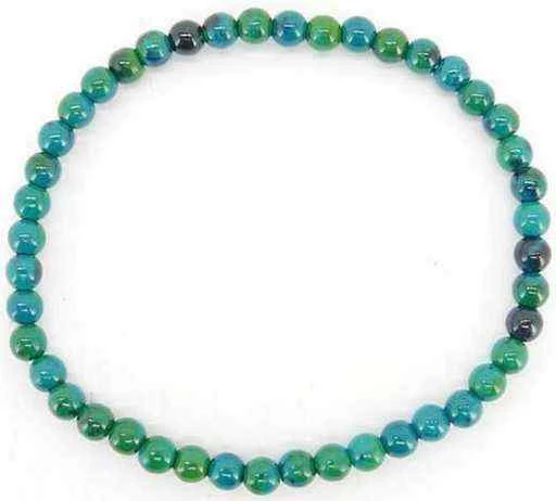 Bracciale Chrysocolle perle 4mm