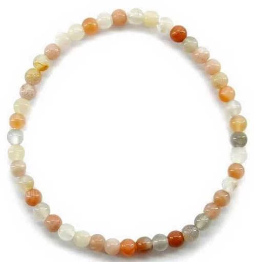 Bracciale Pietra di luna Perle 4mm