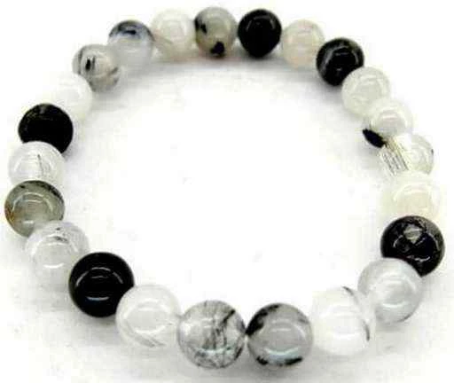 Bracciale Quarzo Tormalina Perle 8mm