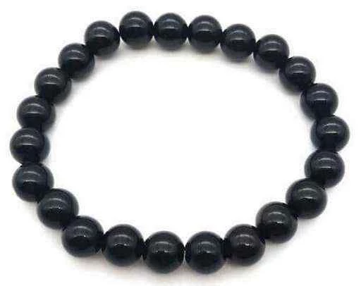 Bracciale Ossidiana Nera perle 8mm