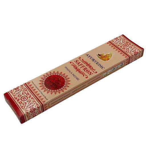 Incenso Ayurvedic Masala Saffron Premium -- 15 G