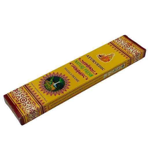 Incenso Ayurvedic Masala Nature Fresh Premium -- 15 G