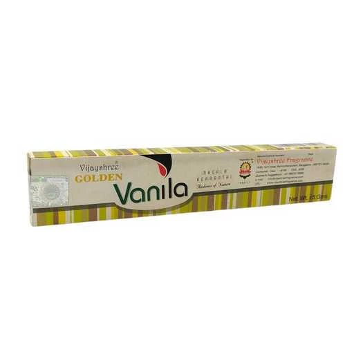 Incenso Vijayshree Golden Nag Vanilla -- 1 confezione da 15 g