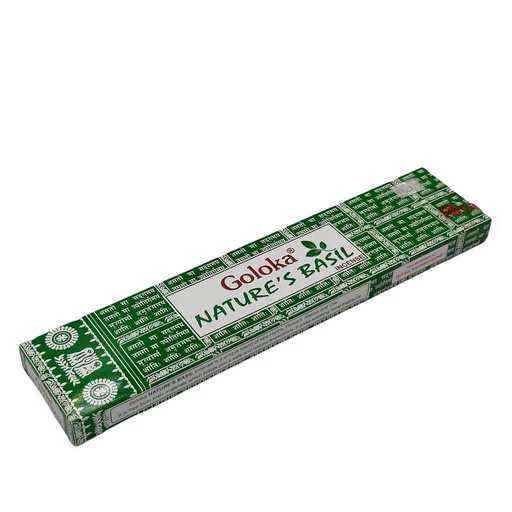 Incenso Goloka Nature's Basilic -- Confezione da 15gr
