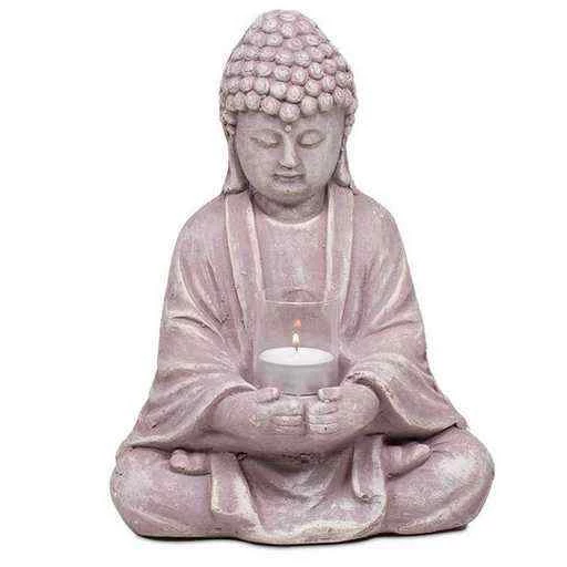 Statua Buddha in vetro cemento