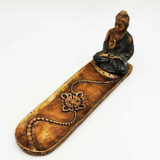 Porta incenso Buddha Thai in resina -- 27 Cm