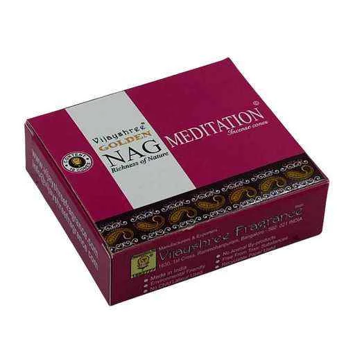 Coni di incenso Golden Nag Meditation -- 20 g