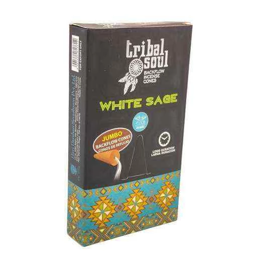 Coni Di Incenso Hari Darshan Tribal Soul a flusso inverso backflow -- White Sage