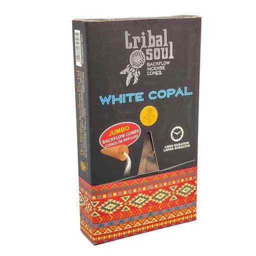 Coni Di Incenso Hari Darshan Tribal Soul a flusso inverso backflow -- White Copal