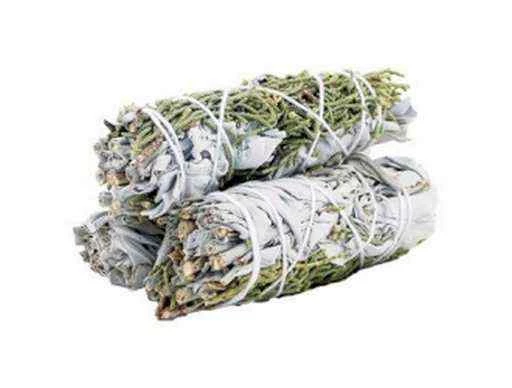 Smudge Salvia Bianca e Ginepro -- 10 Cm