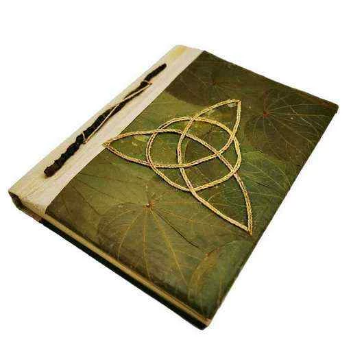 Libro delle Ombre con foglia vera -- 24,5 x 30 cm